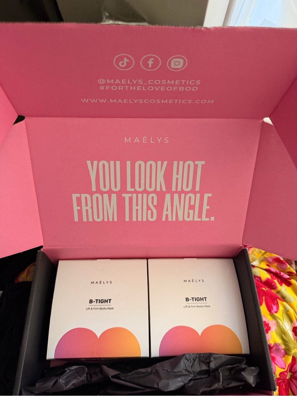 Maelys B-Tight Lift & Firm Booty Mask - Pink Packaging NEW